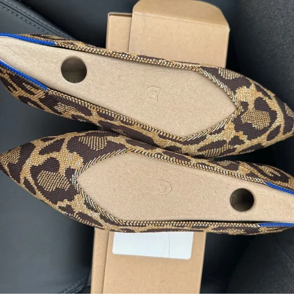 Rothy's Metallic Leopard Print Point II - Picture 5 of 6